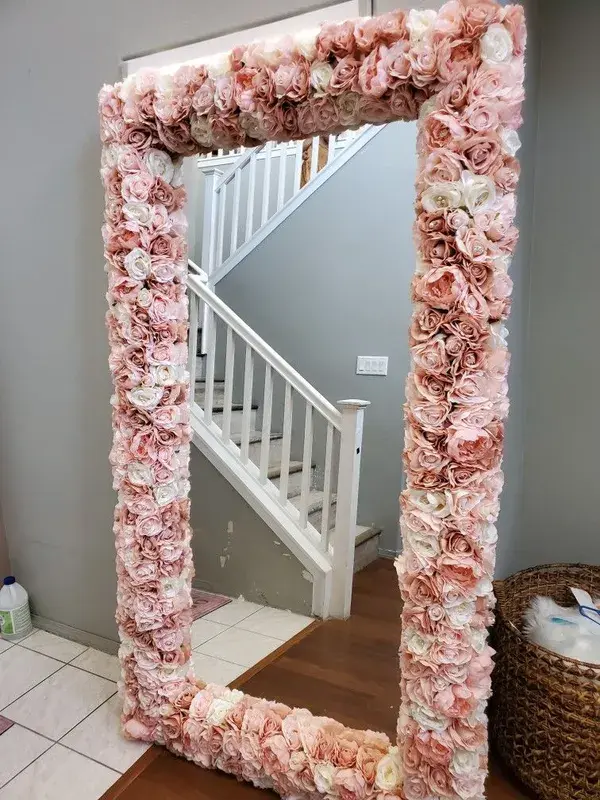 Mirror  with flowers