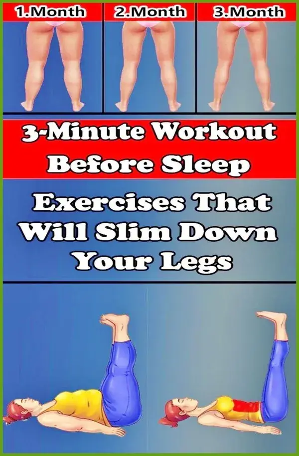 3-Minute Workout Before Sleep: 4 Exercises That Will Slim Down Your Legs