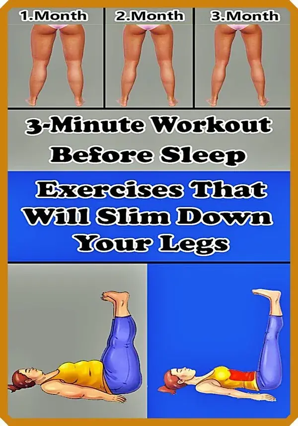 3-Minute Workout Before Sleep: 4 Exercises That Will Slim Down Your Legs