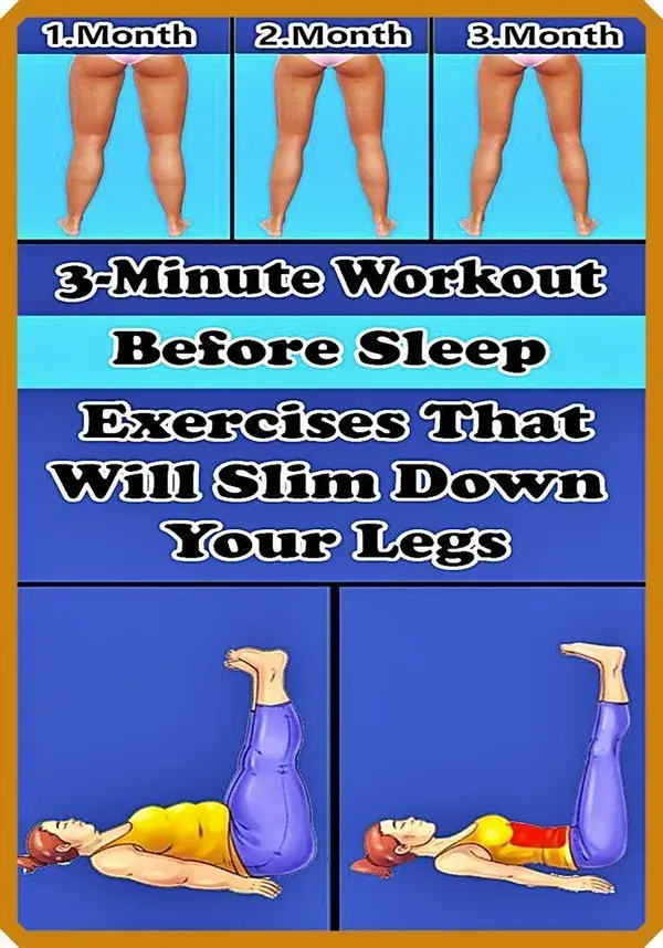 3-Minute Workout Before Sleep: 4 Exercises That Will Slim Down Your Legs