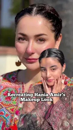 Glowing Skin Makeup | Hania Amir Makeup Tutorial | Pink Cheeks Makeup | Glowing Face Makeup Hack