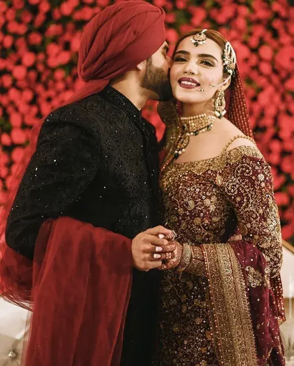 south asian bride and groom 