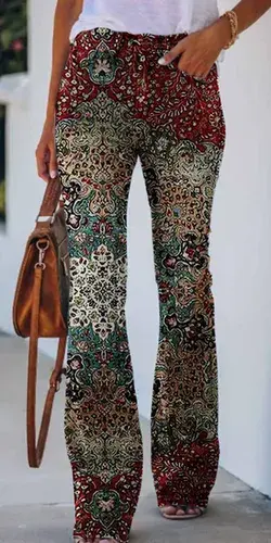 🎉80's 90's vibe Vintage fashion  Women's Retro Mandala Print Jeans S-5XL # Aesthetic#