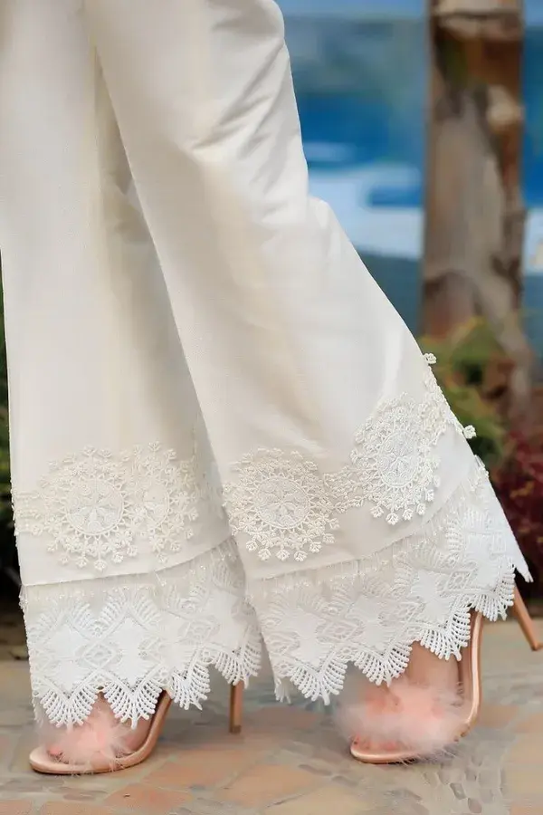 Latest trouser designing ideas for summer dresses/cotton trouser designs for eid dressing/modstitch