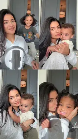 kylie jenner with stormi and aire 🤍