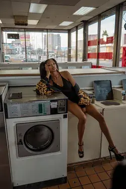 laundromat photoshoot