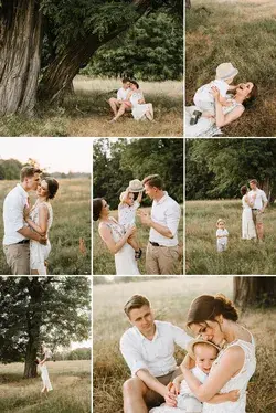Outdoor family photo session | Lifestyle Natural Background |