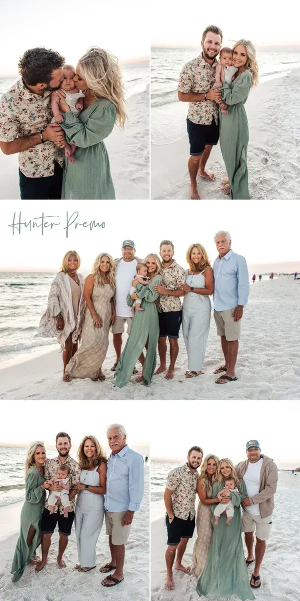 Family Beach Photos |  We had an impromptu tripod photo session on the beach | Hunter Premo