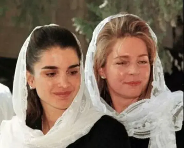 Queen Rania with her son