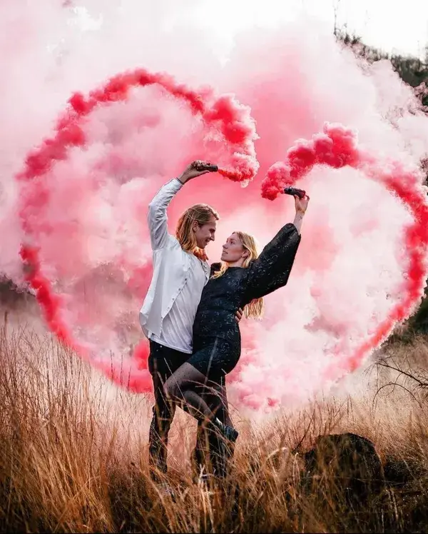 Couple Photoshoot Ideas Shutterbombs Smoke Gender Reveal