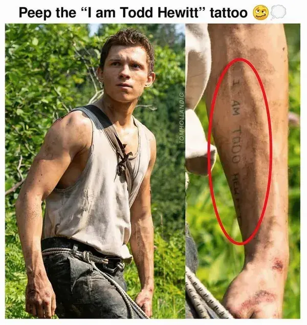 Tom Holland tattoo