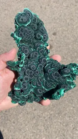 Malachite from the Congo