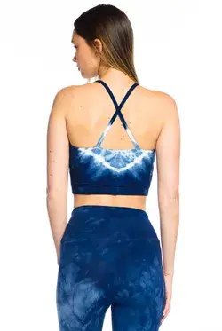 Electric & Rose Grayson Crop Top-Blue-L