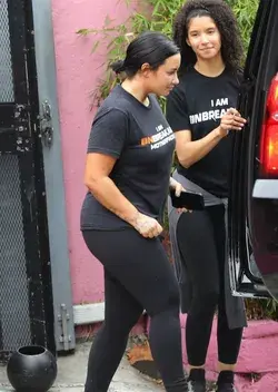 Demi Lovato leaving Unbreakable Gym in Los Angeles, CA - June 17th