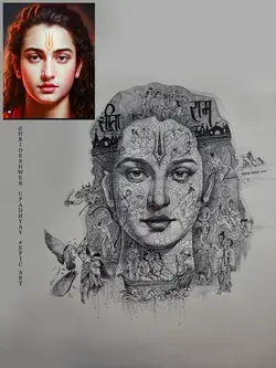 Shri Ram (purushottam ) 
Artist_@hrideshwer_upadhyay