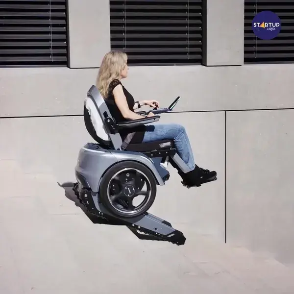 Futuristic Stair-Climbing Wheelchair