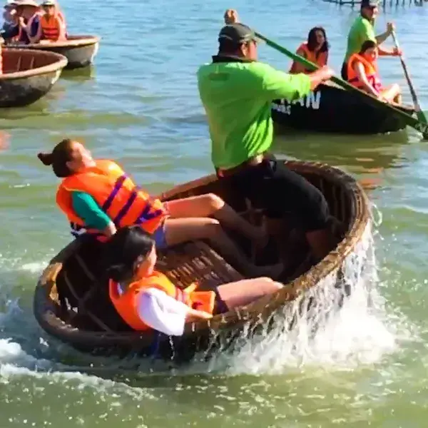 Vietnamese Basket Boat