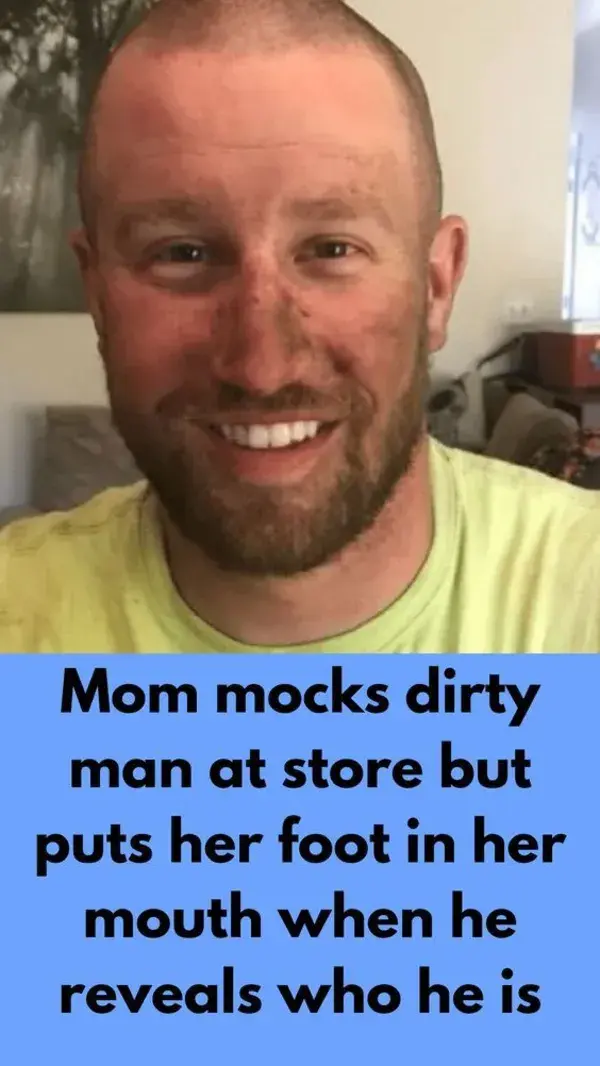 Mom mocks dirty man at store but puts her foot in her mouth when he reveals who he is