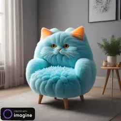 Blue Cat Chair