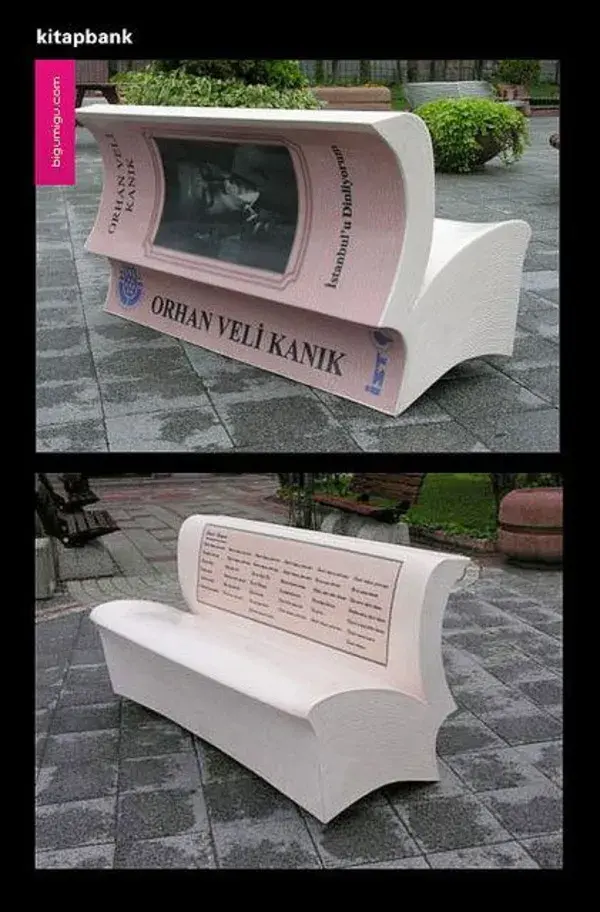 Istanbul book bench