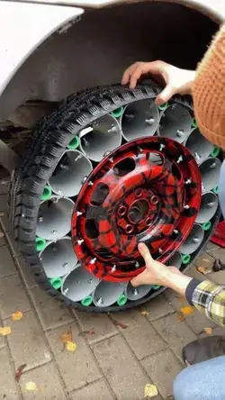 DIY car wheel made of pipes 🚗 Master experiments with an airless tire