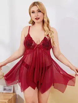 Plus Size Plus Size Sexy Nightdress Size Sexy See-Through Plus Plus Size Sexy Fun