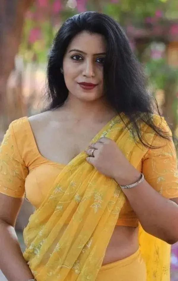 Yellow Silk saree