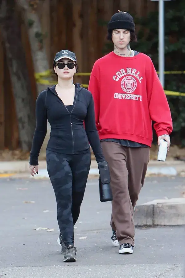 Demi Lovato enjoys a hike with boyfriend Jute$ at Fryman Canyon Park in Studio City, CA