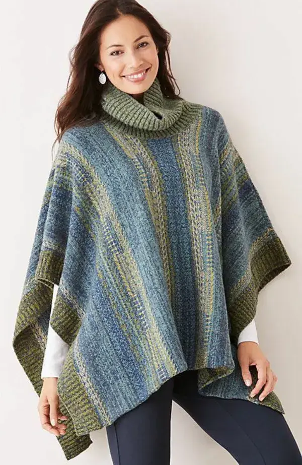 Amazing Beautiful Crochet Work Poncho Blouse And Top Pattern design