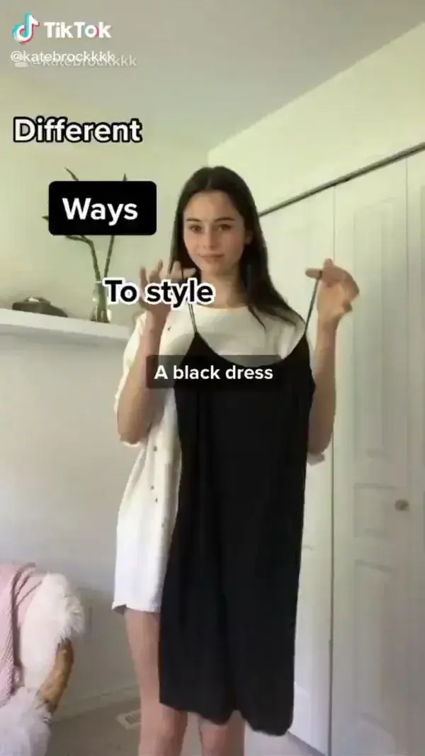 styling a mini black dress <3