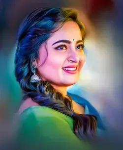 Digital Painting of Anushka Shetty