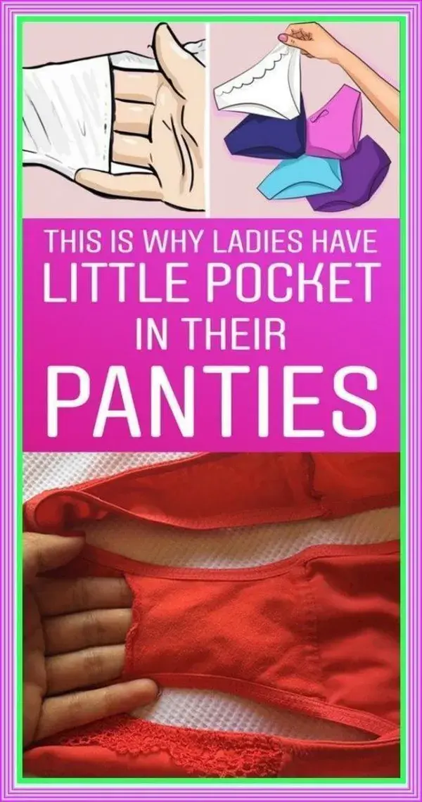 THIS IS THE USE OF THE POCKET ON WOMEN’S PANTIES