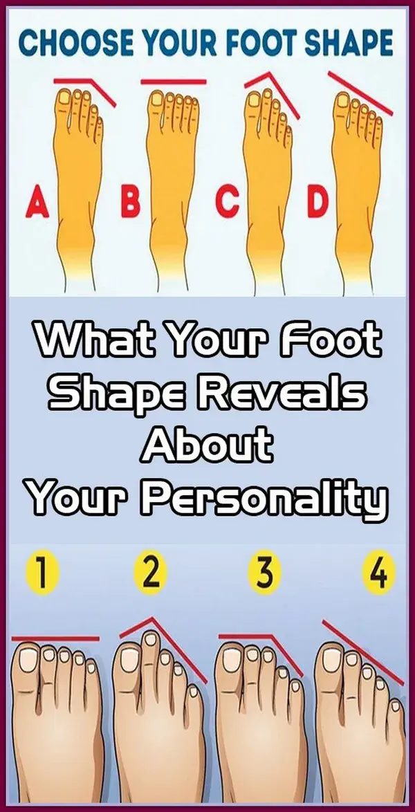 WHAT YOUR FOOT SHAPE REVEALS ABOUT YOUR PERSONALITY