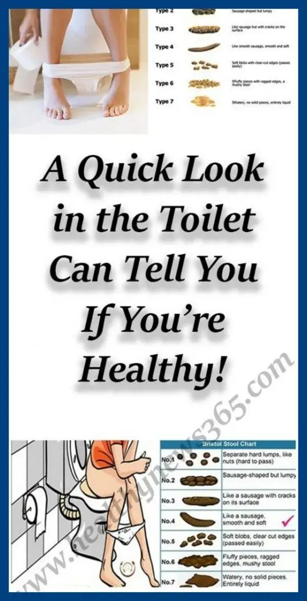 A QUICK LOOK IN THE TOILET CAN TELL YOU IF YOU�RE HEALTHY!