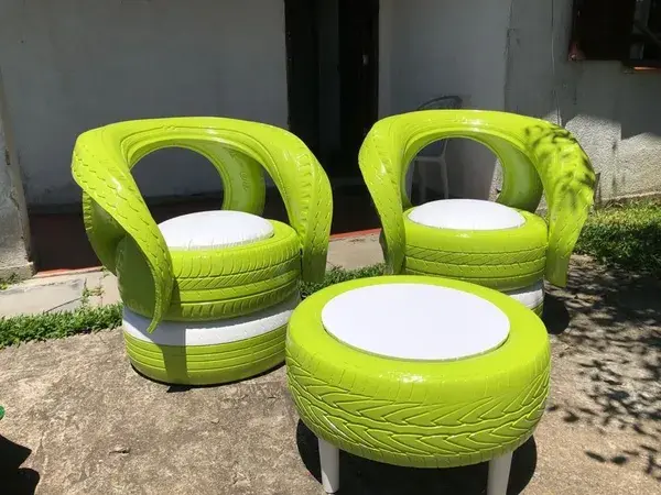 Poltronas verde com br