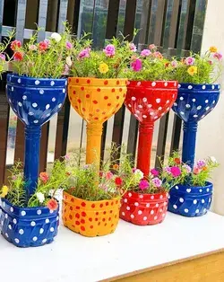 AWESOME IDEAS Recycle a plastic bottle into a beautiful flower pots - T90 Garden