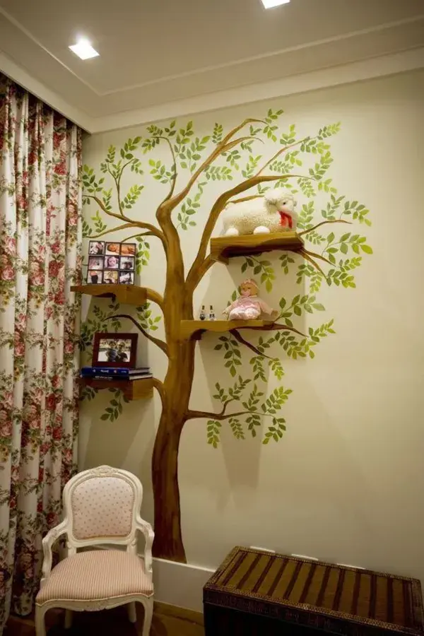 luxury interior wall art tree design ideas