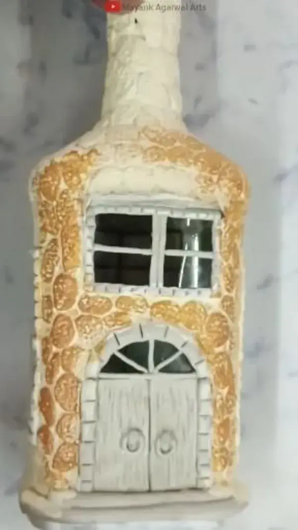 DIY Glass Bottle House Art