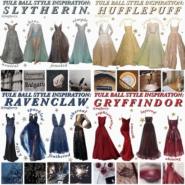 Hogwarts houses Yule ball