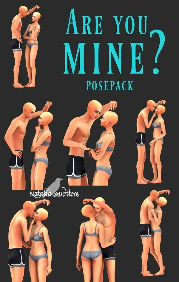 Are you mine? posepack sims 4