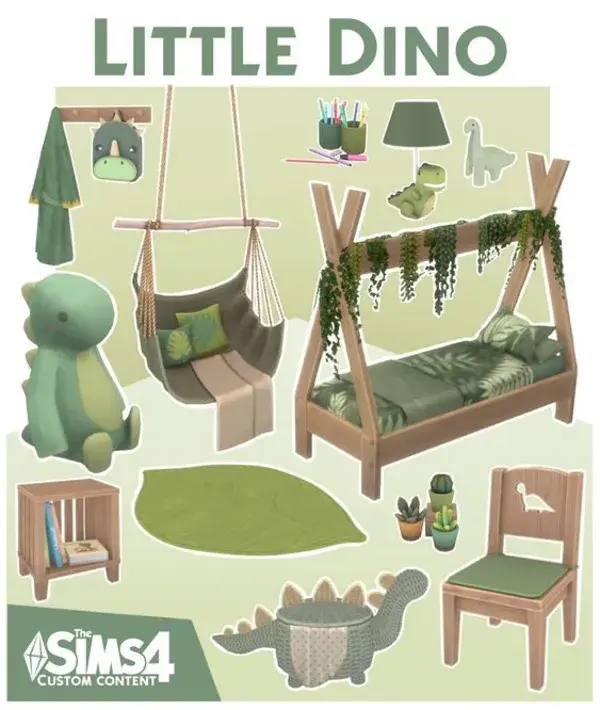 Little Dino Set by Syboulette (Sims 4)