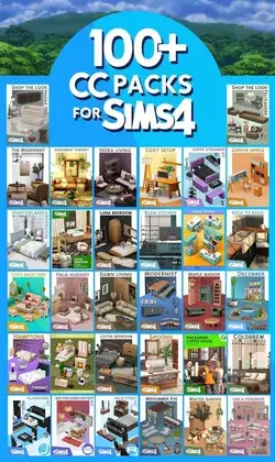 100+ CC packs for the Sims 4