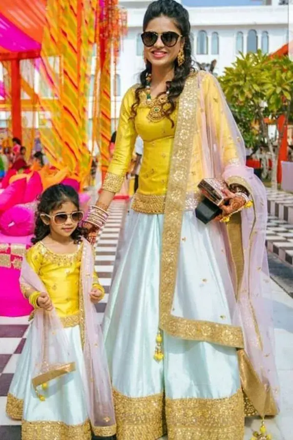 matching salwar suit | Mix and match | Women | Mother daughter | Mother And Daughter Same Dress