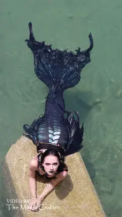 Gothic Mermaid in the River