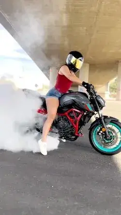 Burnout Biker Girl