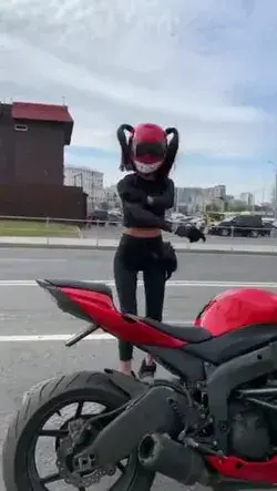 Dancing Biker Girl