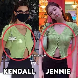 JENNIE AND KENDALL SAME OUTFIT