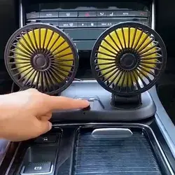 Double Cooling Car Fan