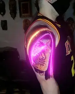 🙌🙌😍😍NEON MORTAL KOMBAT TATTOO. UV INK TATTOO. 😍😍😍😍😍🙌🙌