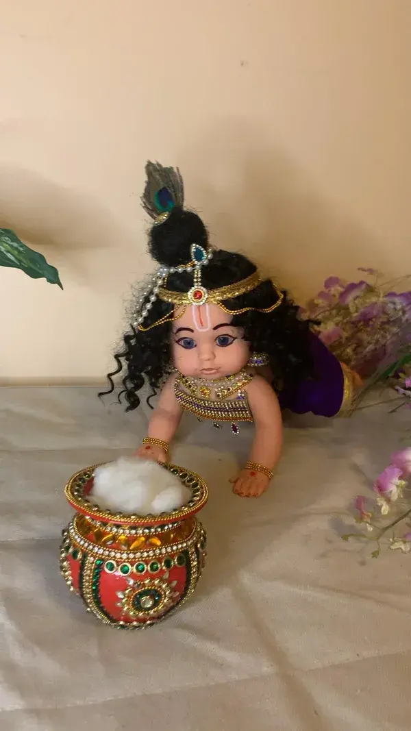 Crawling Baby Krishna